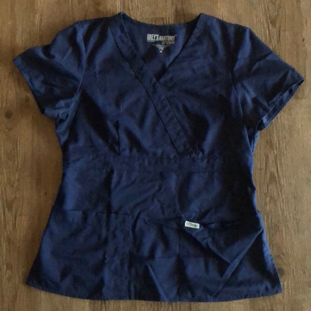 Grey’ Anatomy Navy Scrub Top